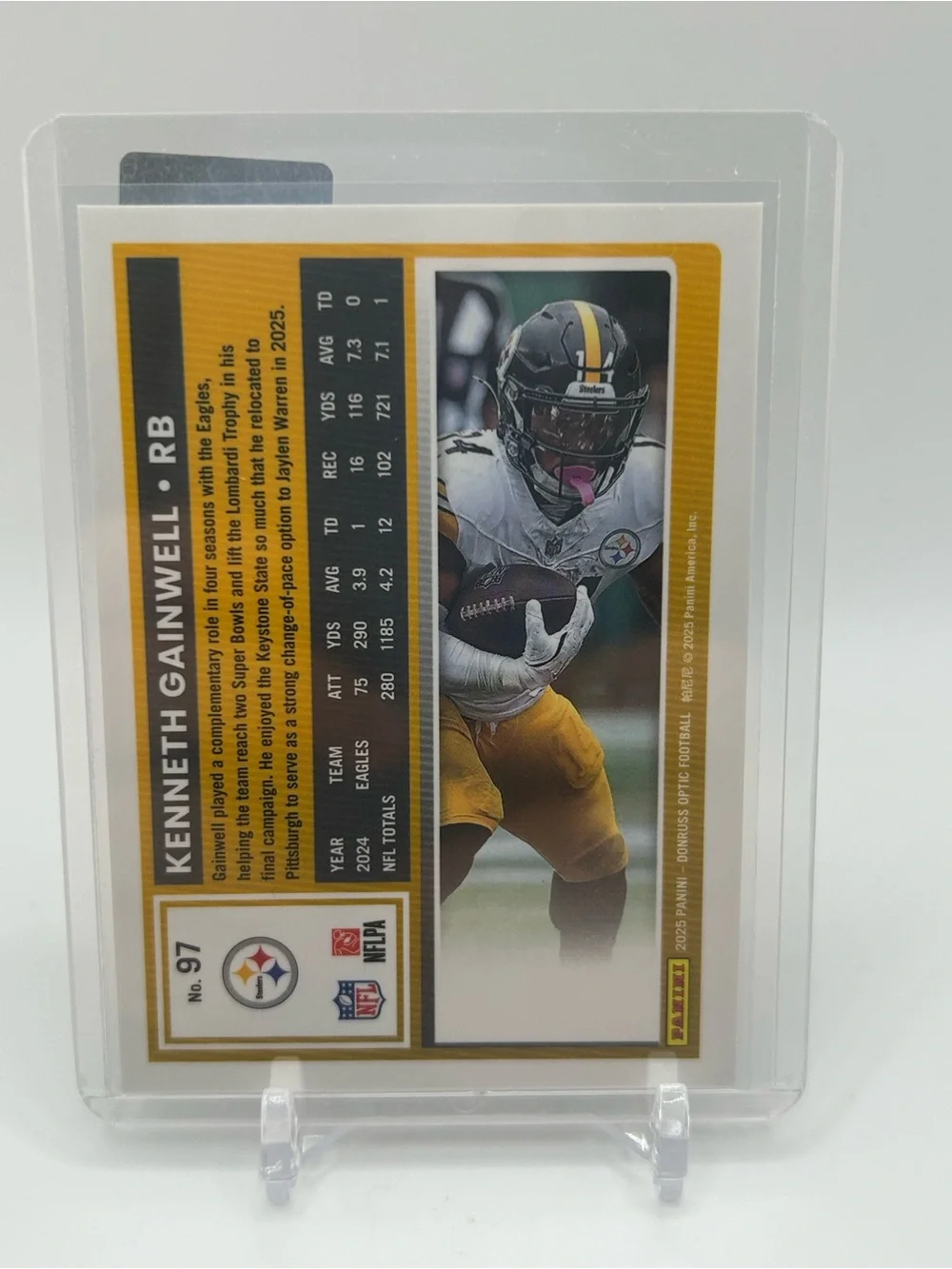 Kenneth Gainwell Pittsburgh Steelers Football Trading Card 🏈